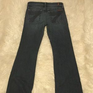 7 for all Mankind DoJo Dark Navy Blue Jeans